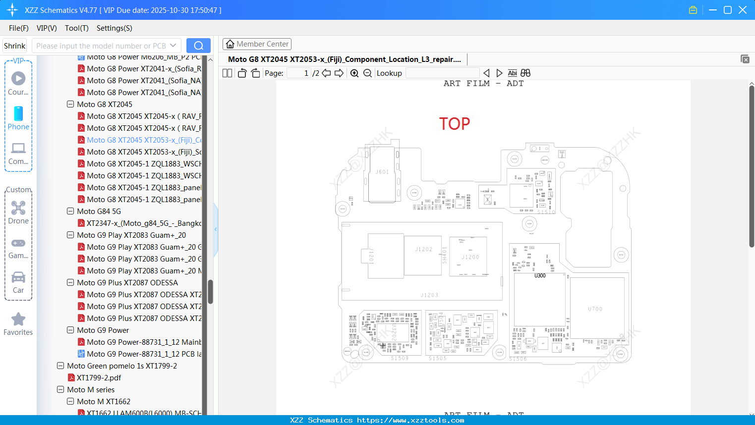 Motorola Moto G8 XT2045 XT2053-x_(Fiji)_Component_Location_L3_repair